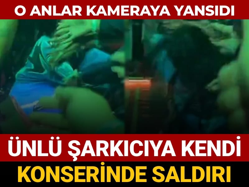unlu sarkiciya kendi konserinde saldiri o anlar kameraya yansidi KisDDQPY